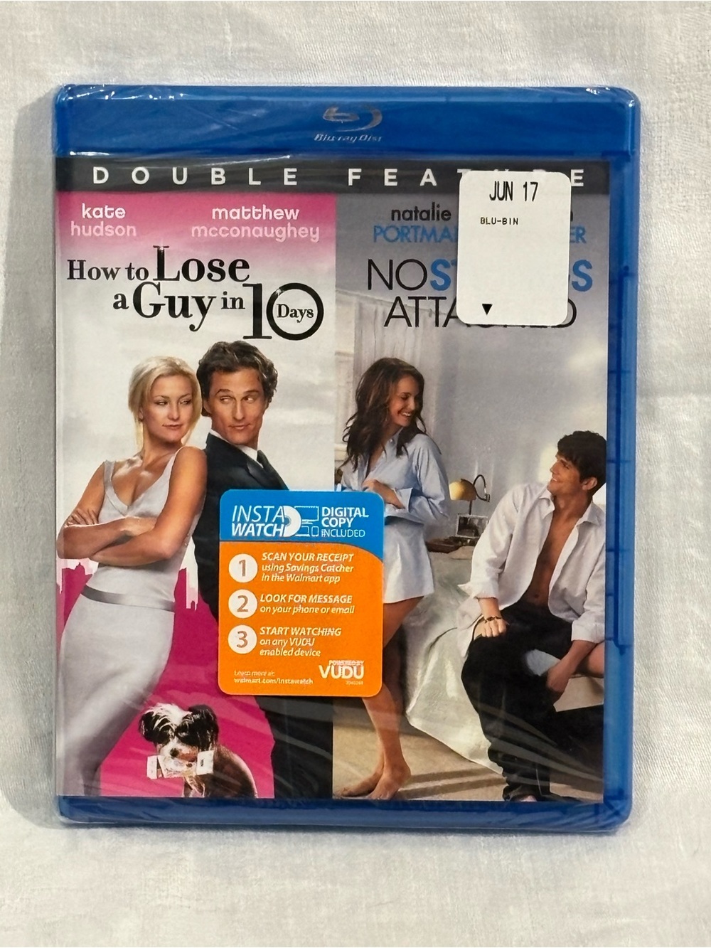 How to Lose a Guy in 10 Days + No Strings Attached Blu-Ray 2 Movie NEW Sealed